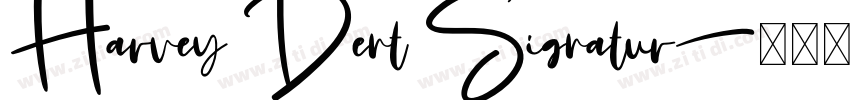 Harvey Dent Signatur字体转换